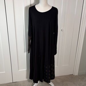 Tekbika by Alembika 5 Elegant Black Long Sleeve Dress Size XL to 1X